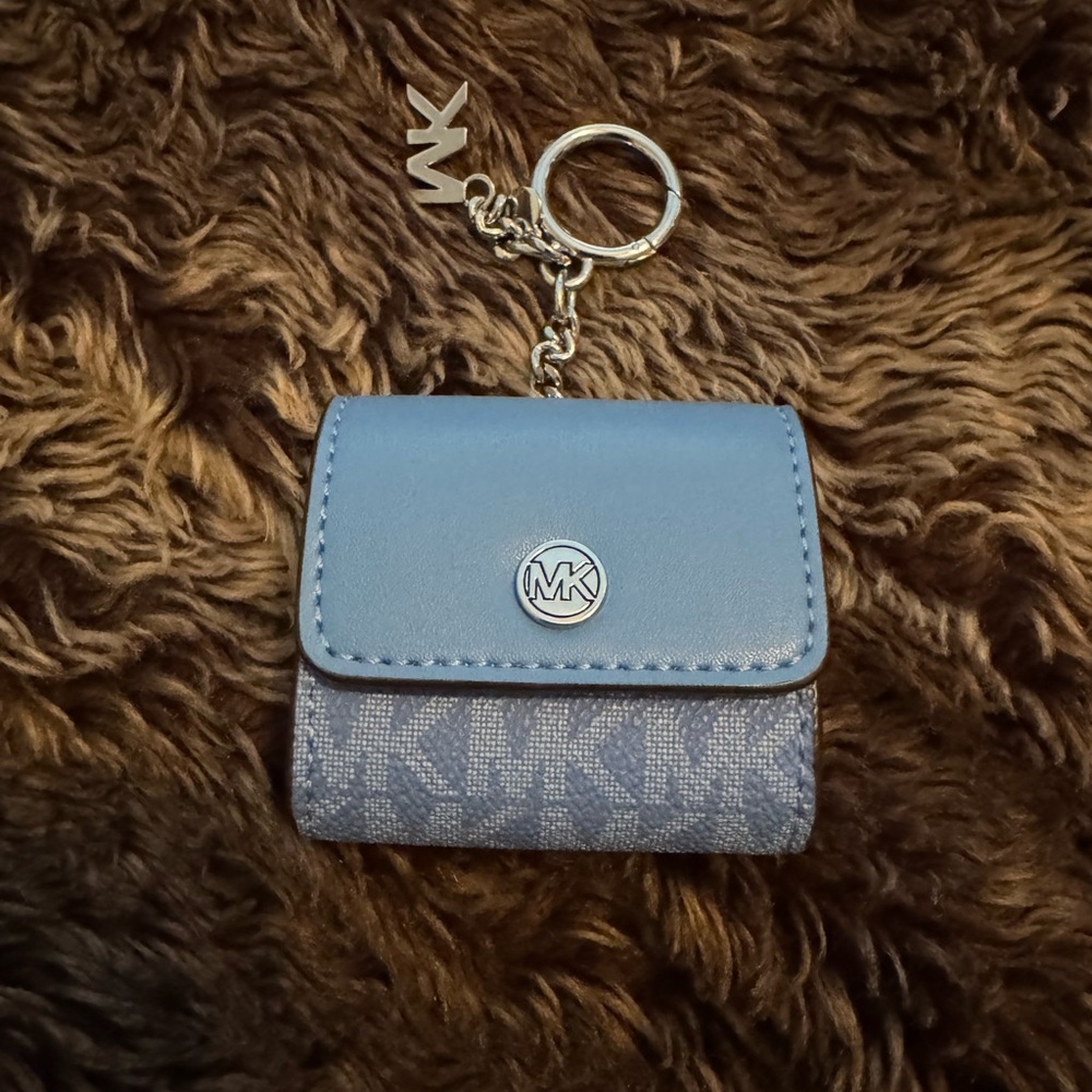 Michael Kors Blue Keychain Wallet